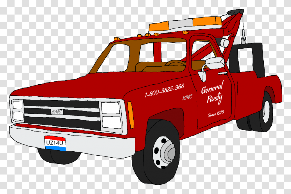 Tow Truck Clip Art Old Tow Truck Drawings, Fire Truck, Vehicle, Transportation, Van Transparent Png