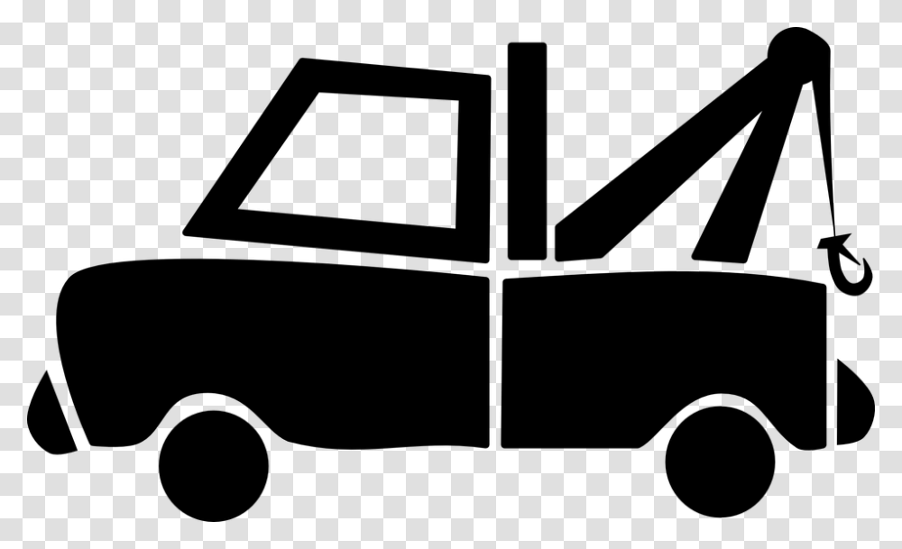 Tow Truck Clipart Black And White, Gray, World Of Warcraft Transparent Png