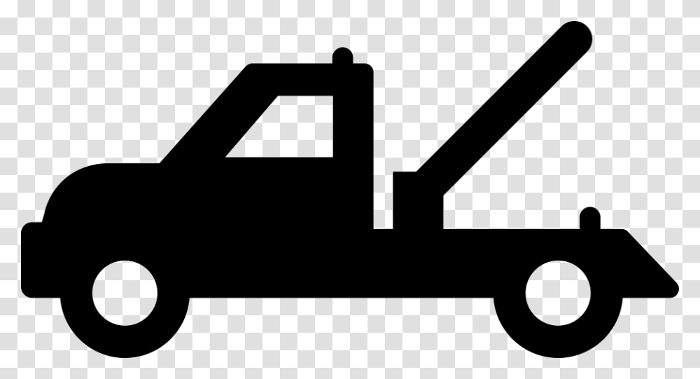 Tow Truck Icon Free Download, Vehicle, Transportation, Lighting, Silhouette Transparent Png
