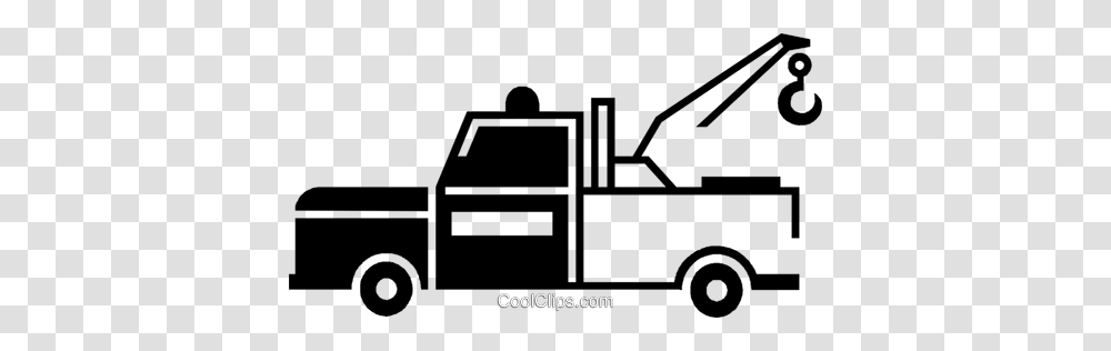 Tow Truck Royalty Free Vector Clip Art Illustration, Fire Truck, Vehicle, Transportation, Van Transparent Png