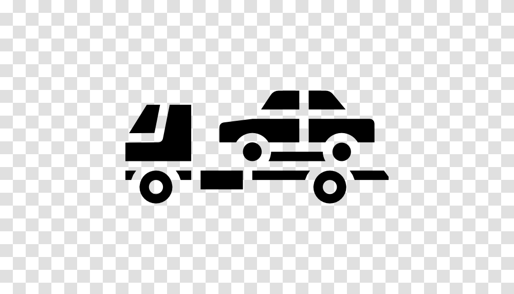 Tow Truck, Stencil, Transportation, Vehicle, Car Transparent Png