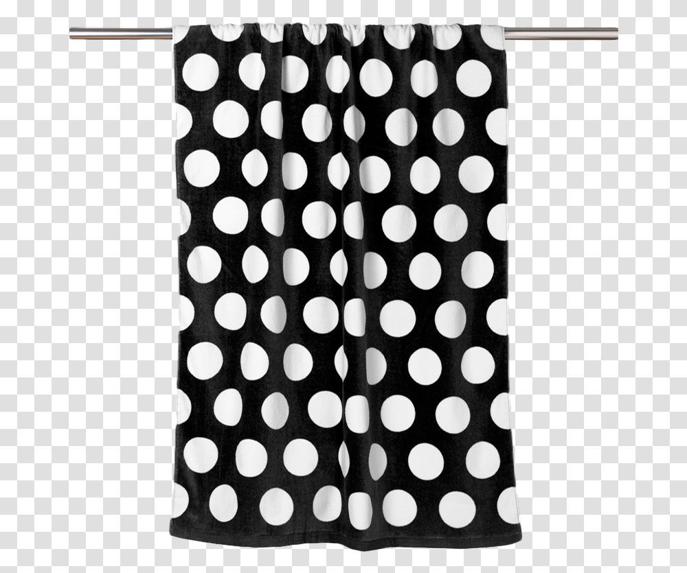 Towel With Polka Dots, Texture, Rug, Curtain, Shower Curtain Transparent Png