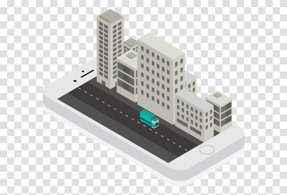 Tower Block, Toy, Computer, Electronics, City Transparent Png