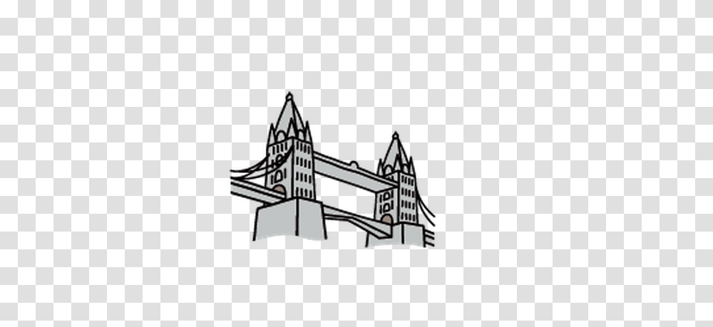 Tower Bridge Clipart, Building, Architecture, Spire, Pillar Transparent Png
