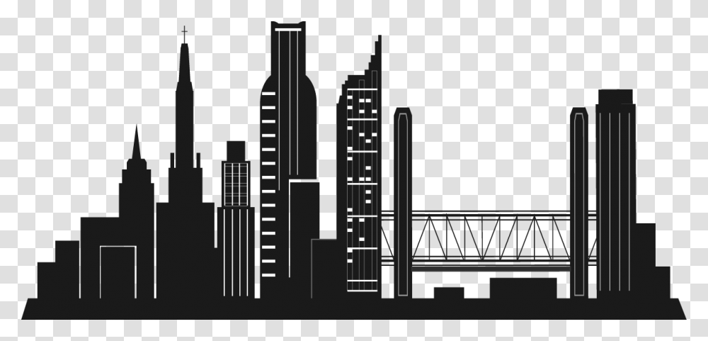 Tower Bridge Silhouette Sactamento, Building, Factory, Refinery, Urban Transparent Png
