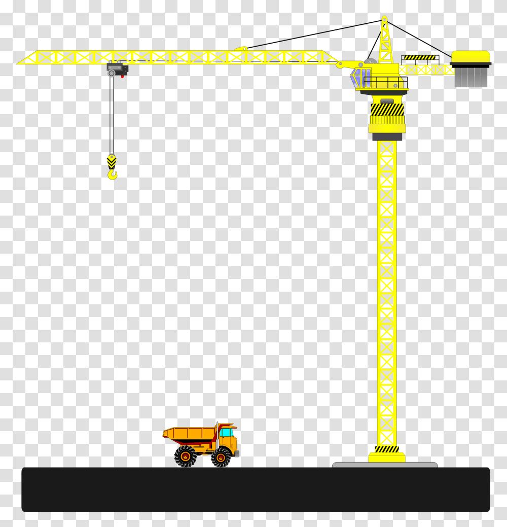 Tower Crane Clip Art, Construction Crane, Pac Man Transparent Png