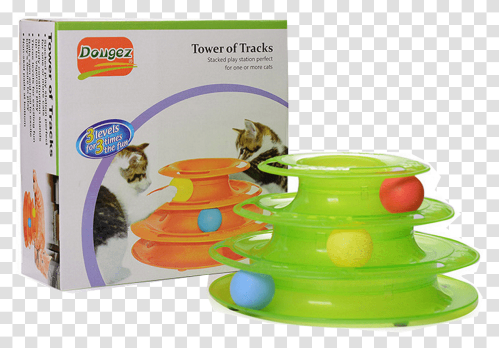 Tower Of Tracks Cat Toy Cat Toy, Bowl, Advertisement, Poster, Plastic Transparent Png