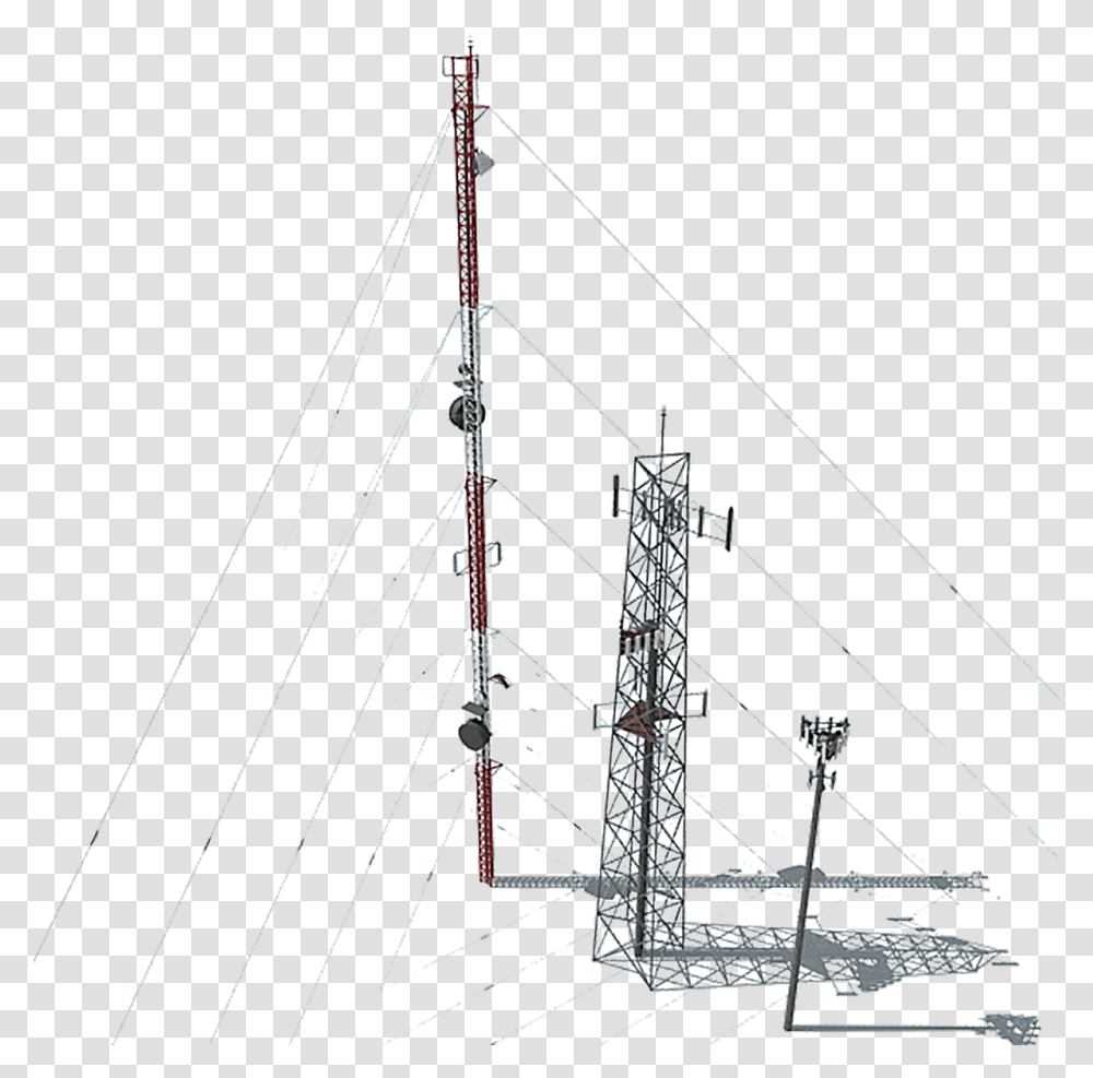 Tower, Utility Pole, Antenna, Electrical Device, Construction Crane Transparent Png