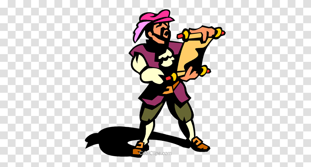 Town Crier Royalty Free Vector Clip Art Illustration, Person, Human, People, Pirate Transparent Png