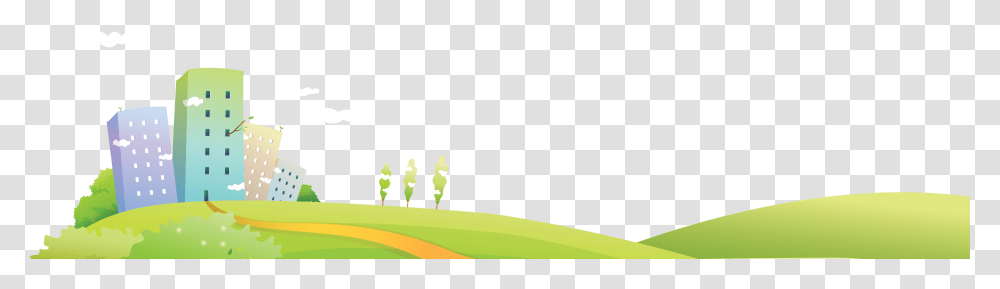 Town Landscape Vector, Green, Plant, Grass, Photography Transparent Png