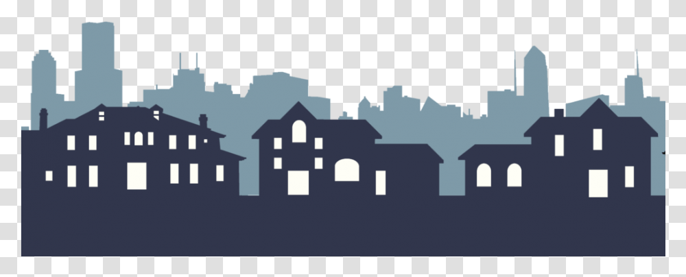 Town Silhouette Roof, Urban, Pac Man Transparent Png