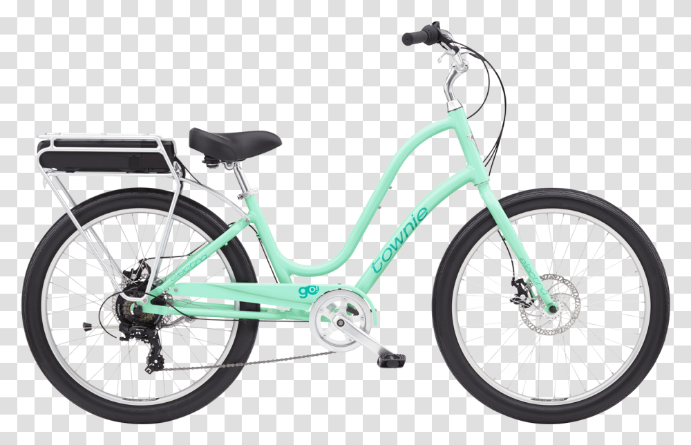 Townie Go 7d Mint Mojito Electra Townie Bike, Wheel, Machine, Bicycle, Vehicle Transparent Png