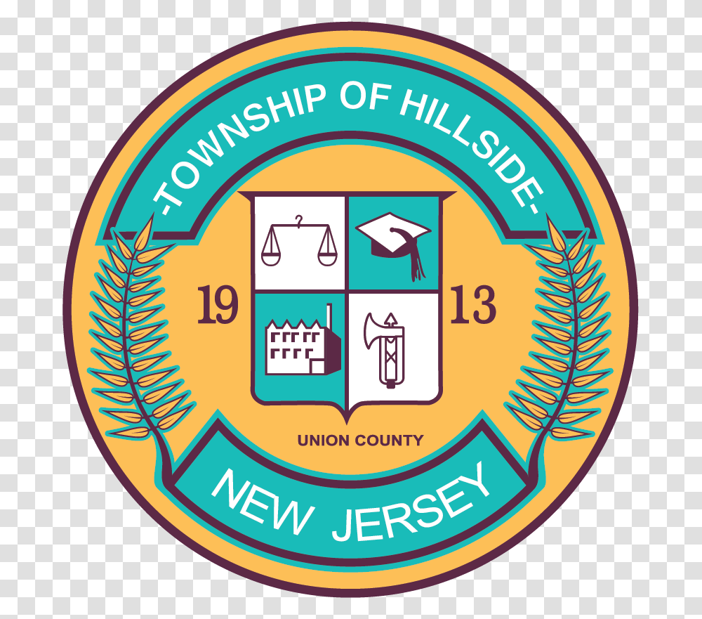 Township Of Hillside Nj Seal, Logo, Label Transparent Png