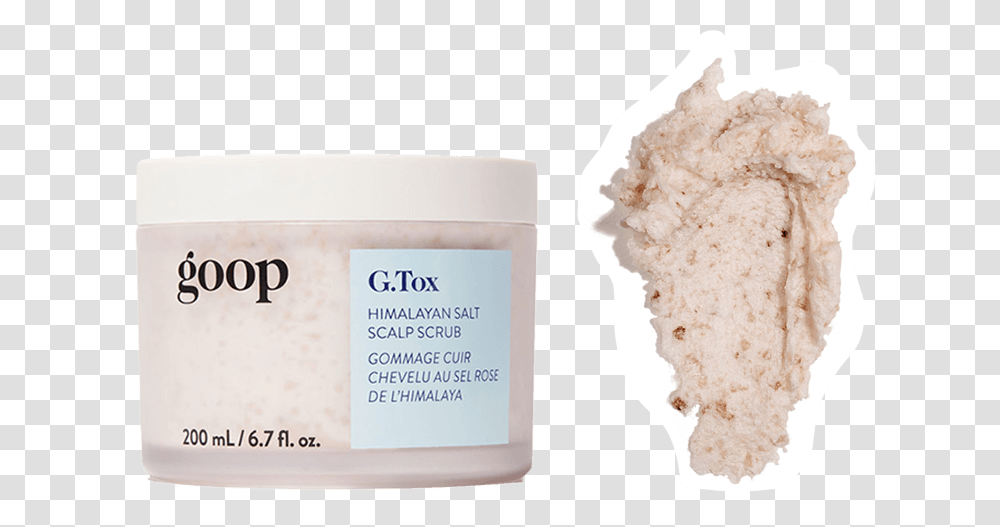 Tox Himalayan Salt Scalp Scrub Shampoo Goop, Ice Cream, Dessert, Food, Creme Transparent Png