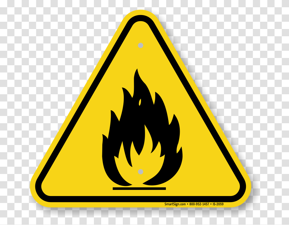 Toxic Clipart Caution Warning Sign Fire, Road Sign, Triangle Transparent Png