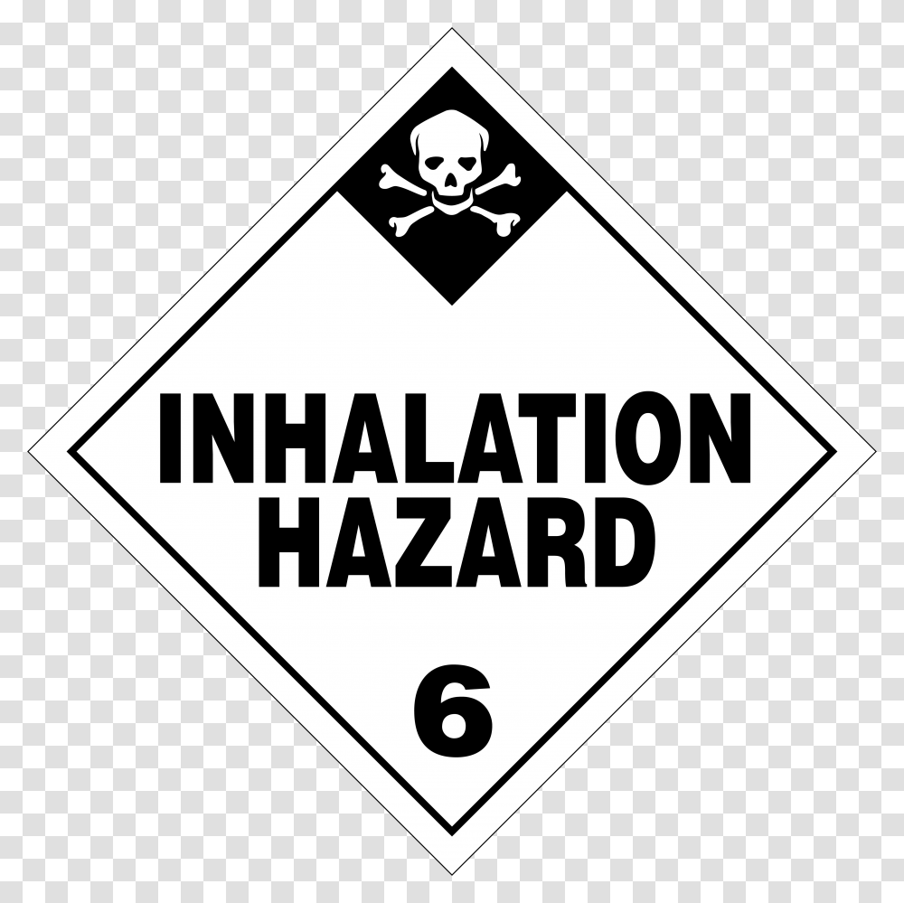 Toxic Sign Poison Inhalation Hazard Placard, Triangle, Road Sign Transparent Png