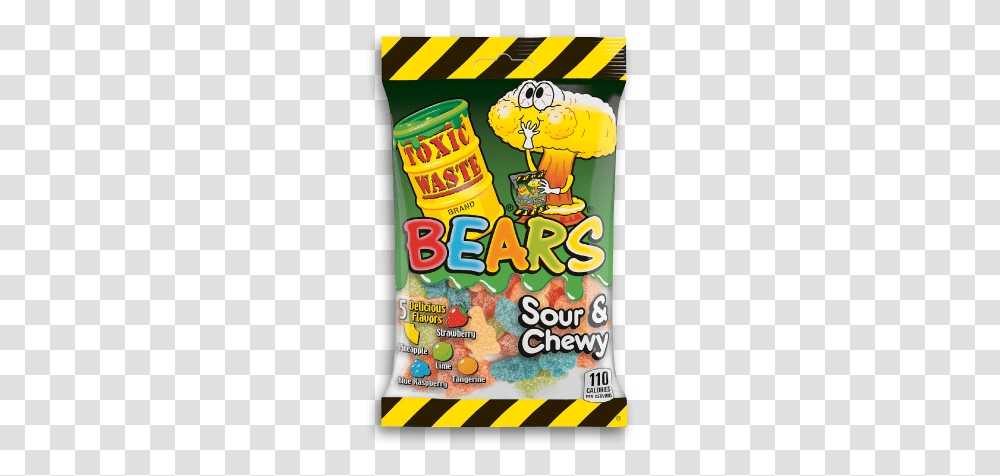 Toxic Waste Sour Bears, Food, Flyer, Snack, Sweets Transparent Png