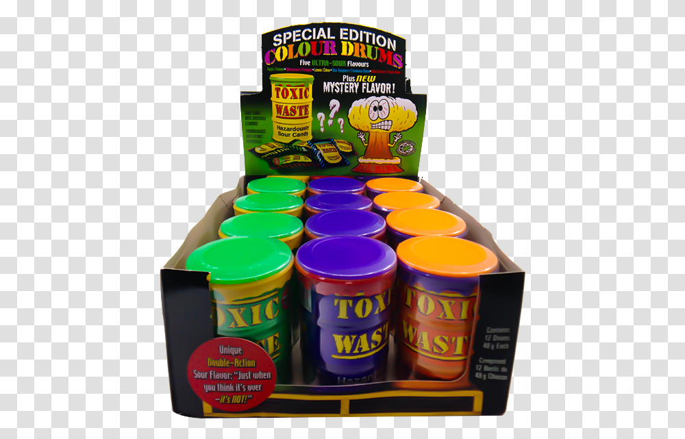 Toxic Waste Special Edition Color Drums 48g Box Of Play Doh, Tin, Can, Nature, Outdoors Transparent Png