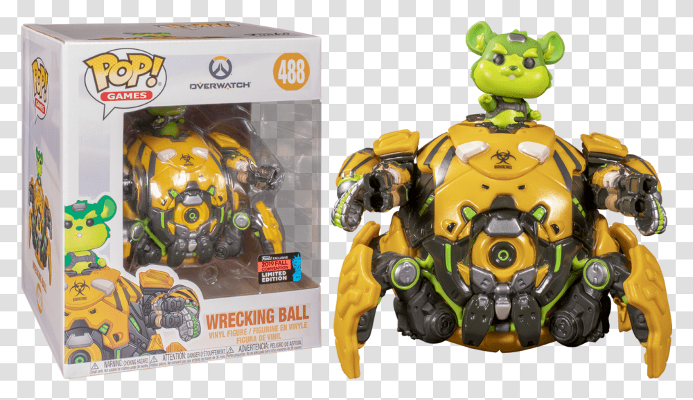 Toxic Wrecking Ball Wrecking Ball Overwatch Pop, Toy, Apidae, Bee, Insect Transparent Png