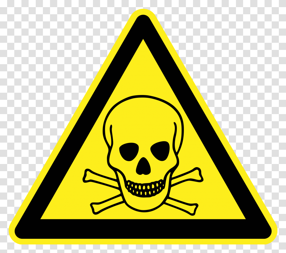 Toxicpoison Warning Sign Clip Arts Hazardous Waste, Triangle, Road Sign Transparent Png