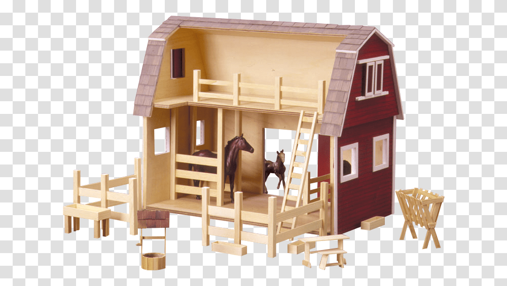 Toy Barn, Wood, Plywood, Housing, Building Transparent Png