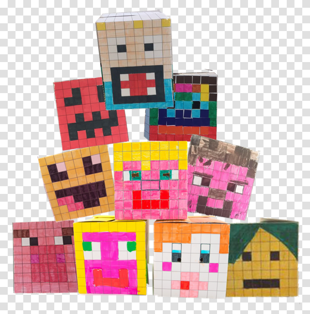 Toy Block, Minecraft, Rubix Cube, Pinata Transparent Png