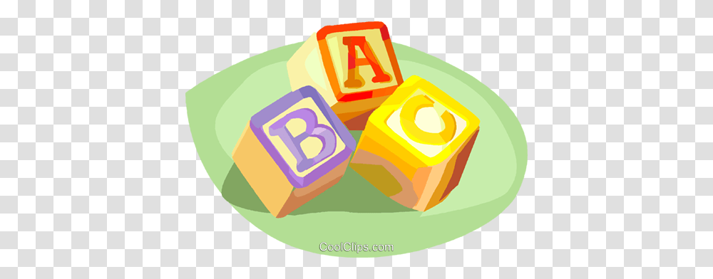 Toy Blocks Royalty Free Vector Clip Art Illustration, Food, Alphabet, Sweets Transparent Png