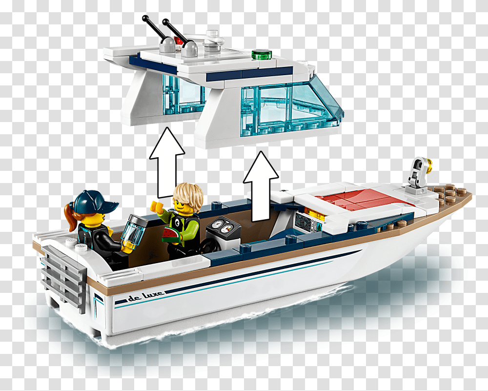 Toy Boat Lego Nero Yacht, Vehicle, Transportation, Watercraft, Vessel Transparent Png