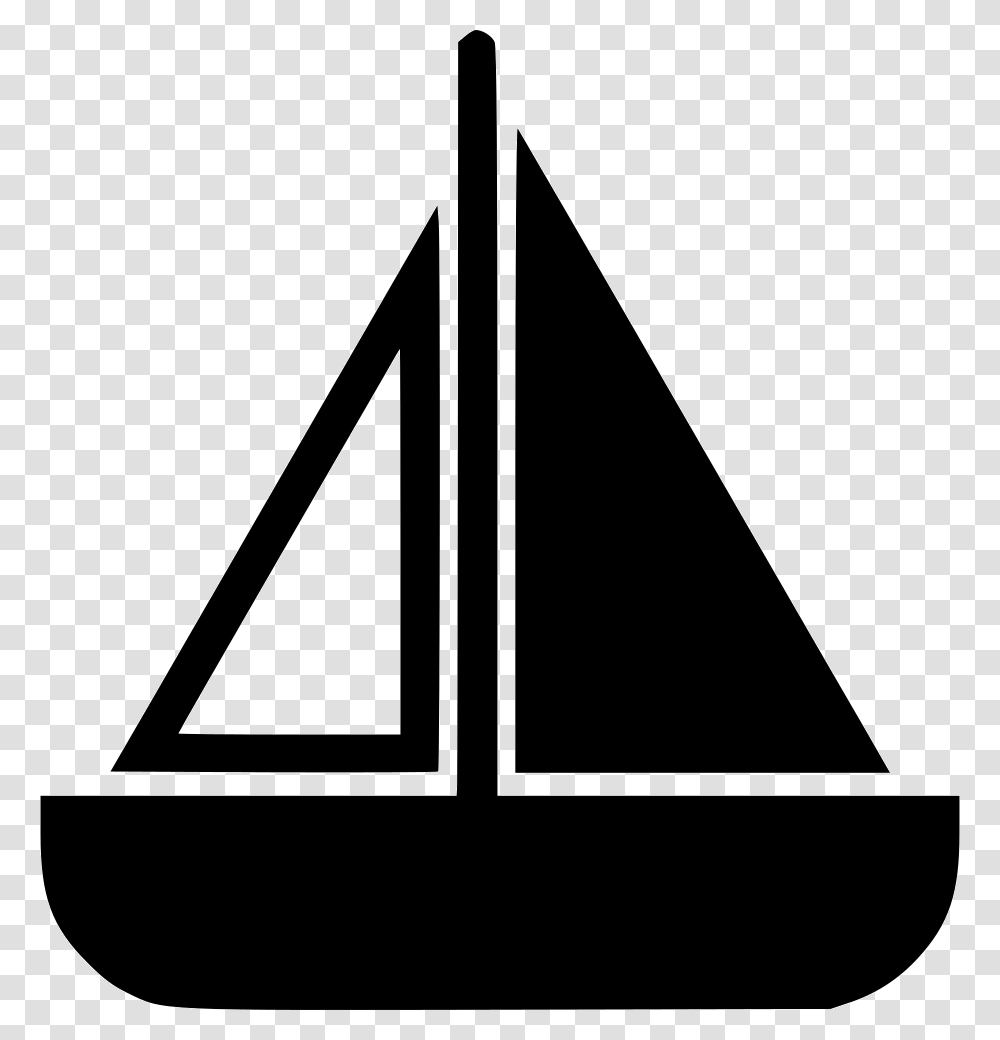 Toy Boat Triangle, Silhouette, Stencil Transparent Png