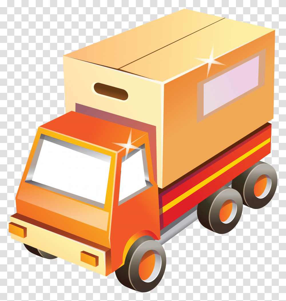 Toy Box Car With Shine Clipart Vector Icons, Transportation, Vehicle, Truck, Wagon Transparent Png