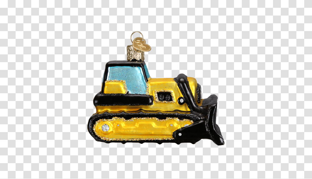 Toy Bulldozer Old World Christmas Ornament, Tractor, Vehicle, Transportation Transparent Png