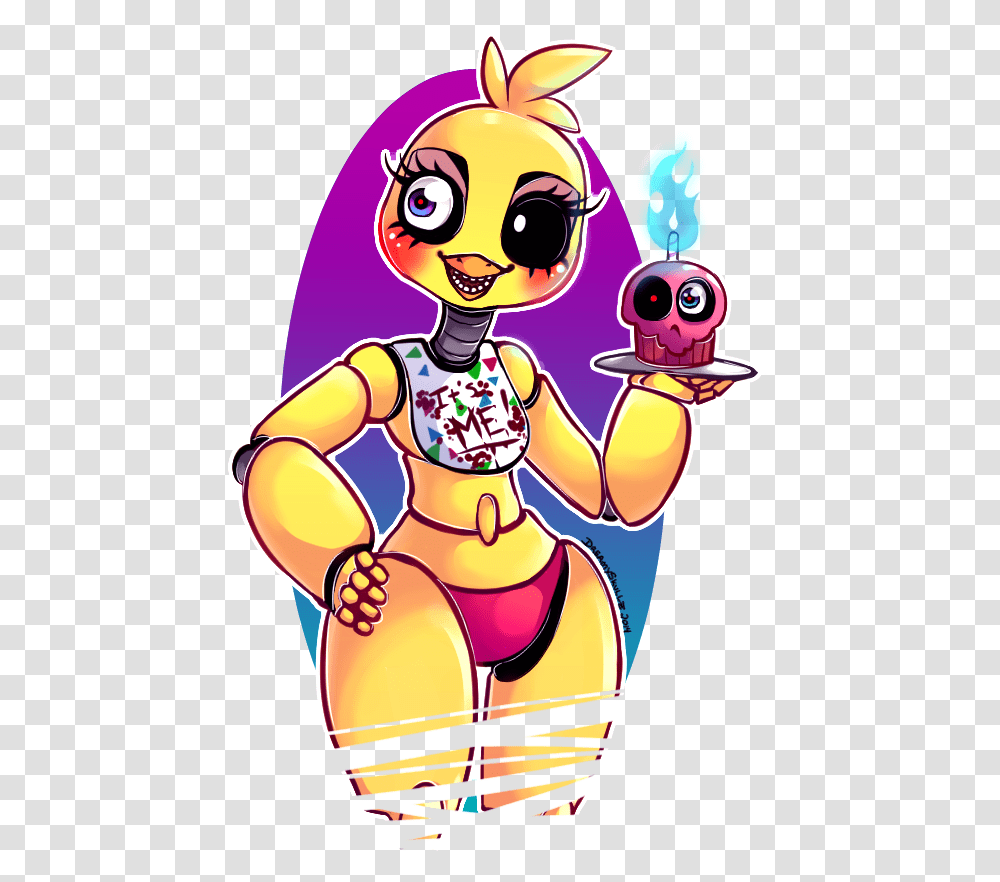 Toy Chica Cartoon, Doodle, Drawing, Costume Transparent Png