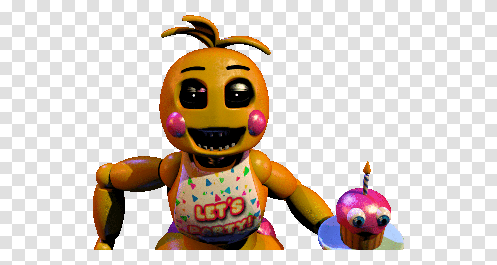 Toy Chica Do Five Nights At, Robot, Figurine, Dessert, Food Transparent Png