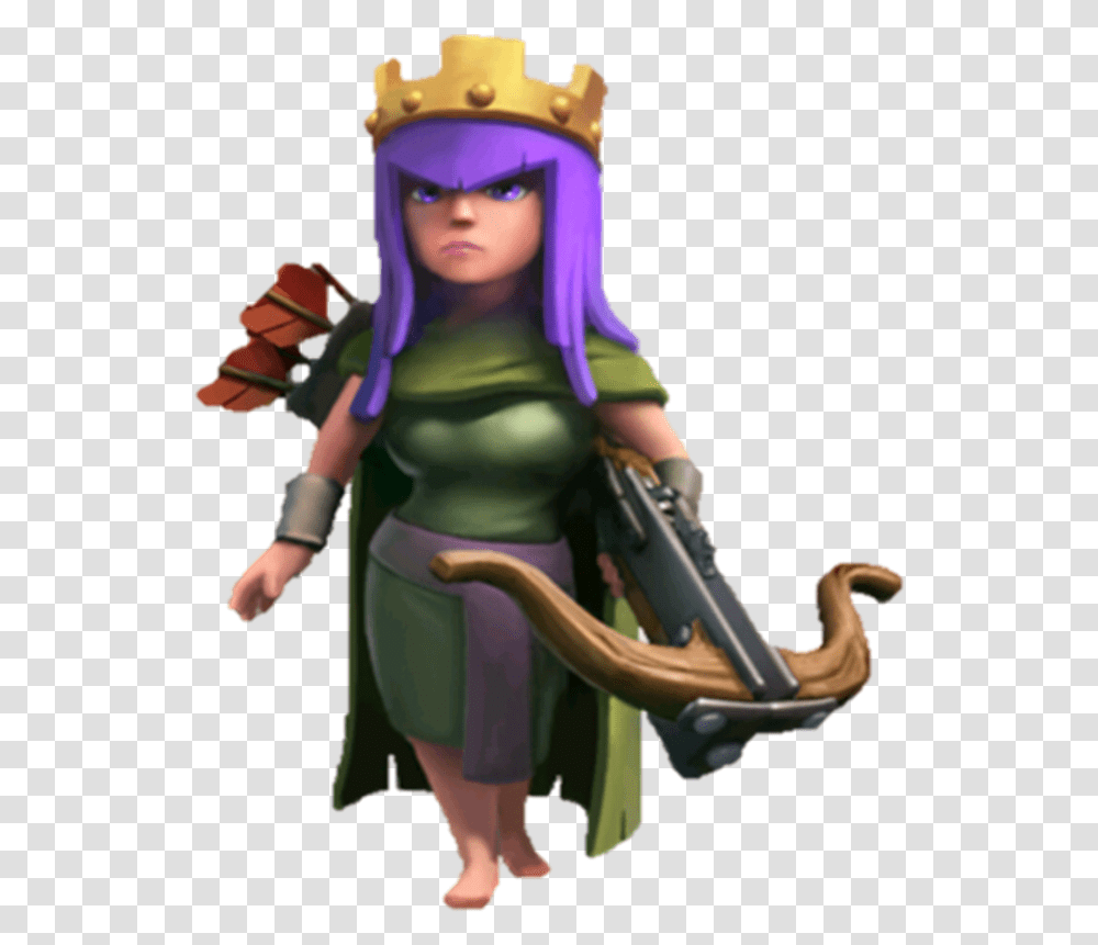 Toy Clash Of Queen Character Fictional Archer Archer Queen Clash Of Clans, Person, Human, Figurine, Costume Transparent Png