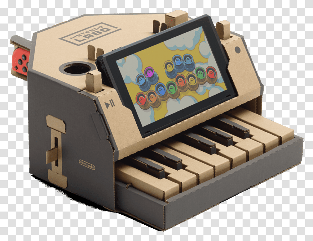Toy Con Nintendo Labo, Box, Electronics, Keyboard, Furniture Transparent Png