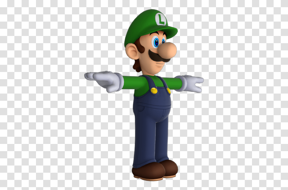 Toy For 3ds Brawl Luigi Hq Image T Pose, Elf, Super Mario Transparent Png