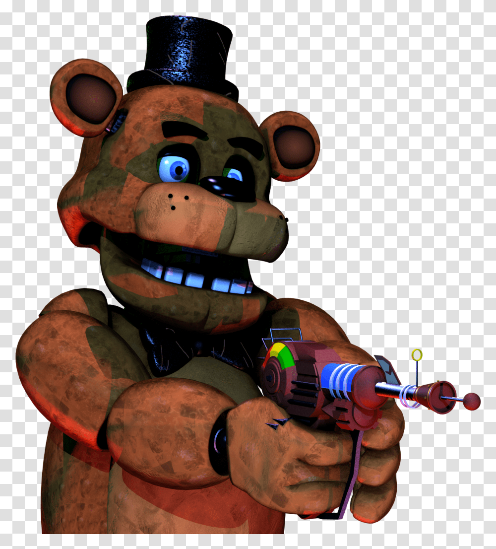Toy Freddy With A Gun, Robot Transparent Png