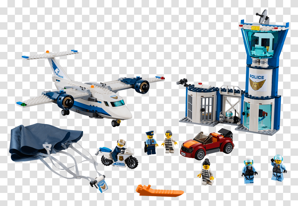Toy Plane Lego Sky Police Sets, Person, Vehicle, Transportation, Aircraft Transparent Png
