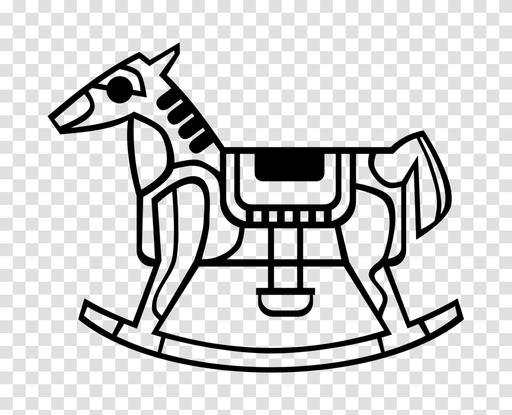 Toy Rocking Horse Child Drawing Christmas, Gray, World Of Warcraft Transparent Png