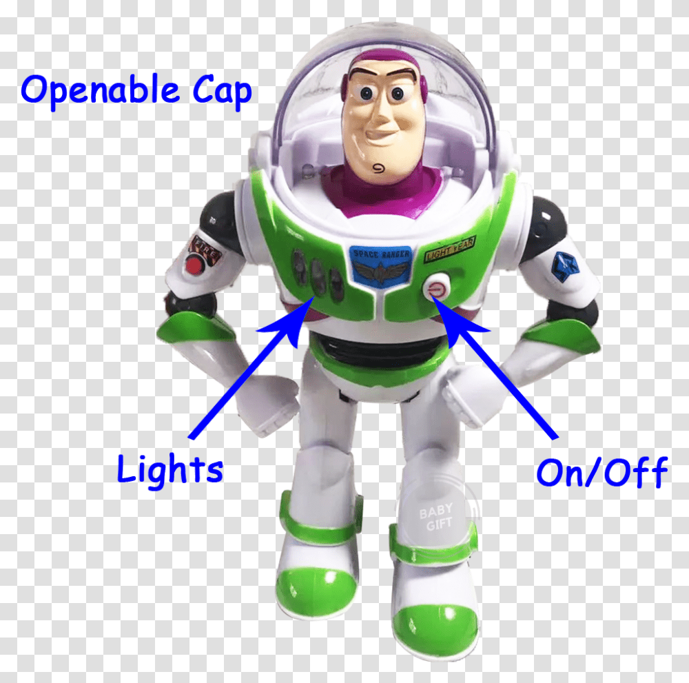 Toy Story 4 Buzz Lightyear Battery Operated Light And Sound Buzz Lightyear, Robot Transparent Png
