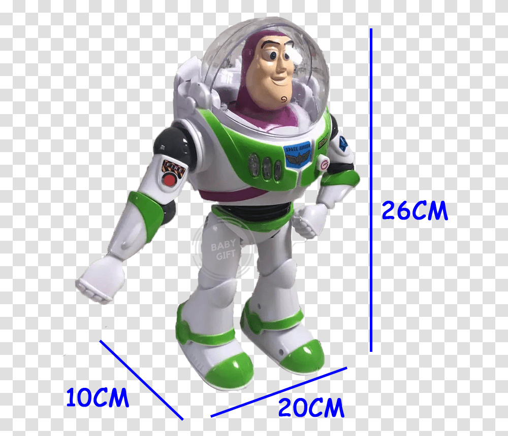 Toy Story 4 Buzz Lightyear Battery Operated Light And Sound Figurine, Person, Human, Robot Transparent Png