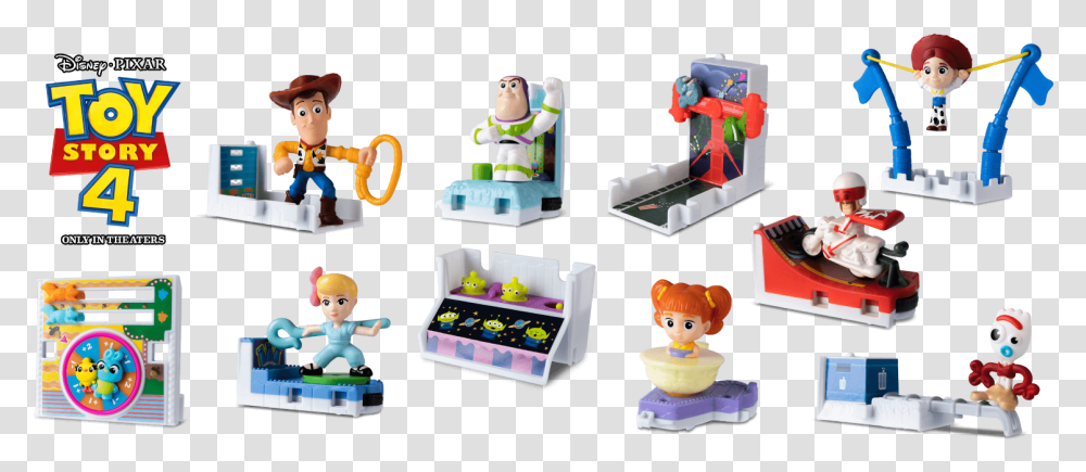 Toy Story 4 Happy Meal Toys, Figurine, Person, Furniture Transparent Png