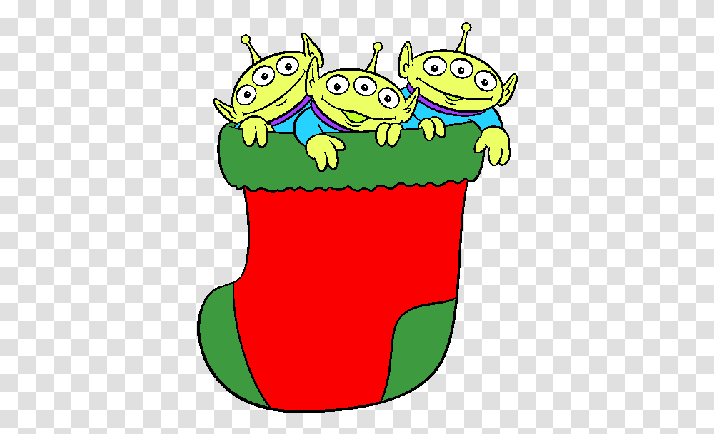 Toy Story Aliens Clipart Toy Story Clipart Christmas, Stocking, Christmas Stocking, Gift Transparent Png