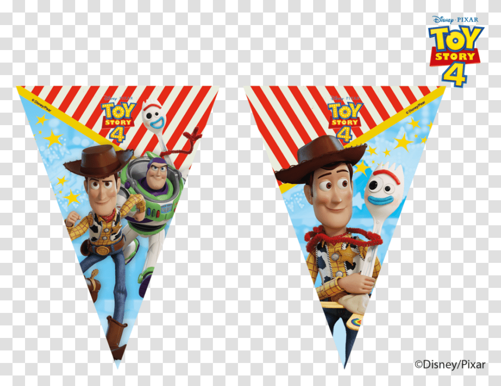 Toy Story Bunting, Person, Human, Figurine, Hat Transparent Png