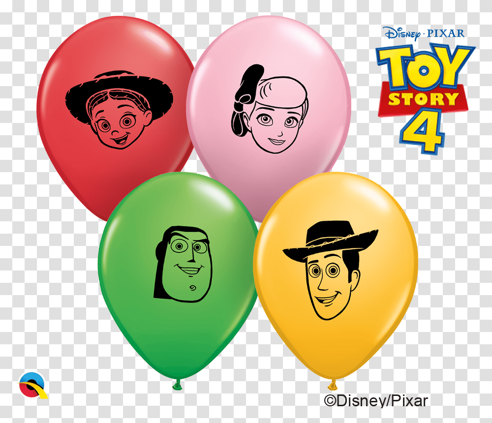 Toy Story Qualatex 5 Inch Prints Modelling Balloons Toy Story 4 Helium Balloons Transparent Png