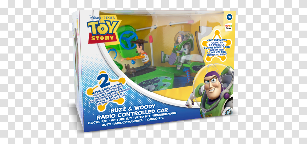 Toy Story Rc Car Buzz Woody Toy Story Rc Remote Control Car, Advertisement, Poster, Flyer, Paper Transparent Png