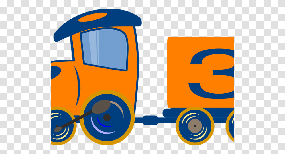 Toy Train Clipart, Vehicle, Transportation, Number Transparent Png