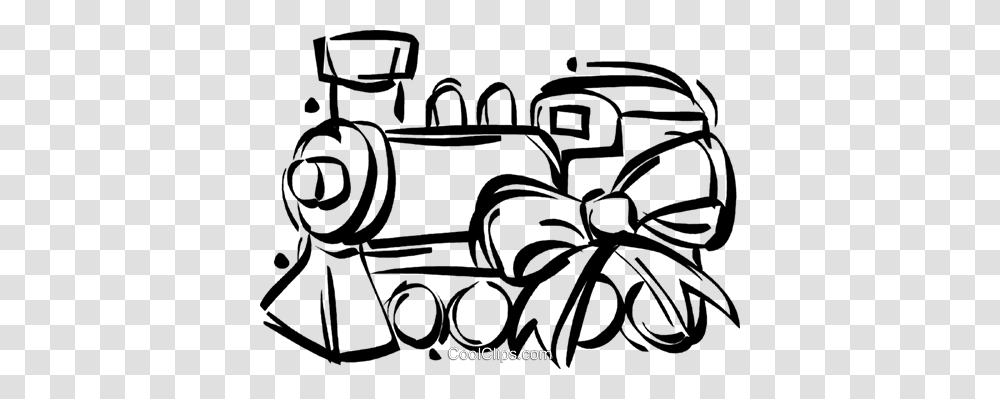 Toy Train Royalty Free Vector Clip Art Illustration, Bicycle, Vehicle, Transportation Transparent Png