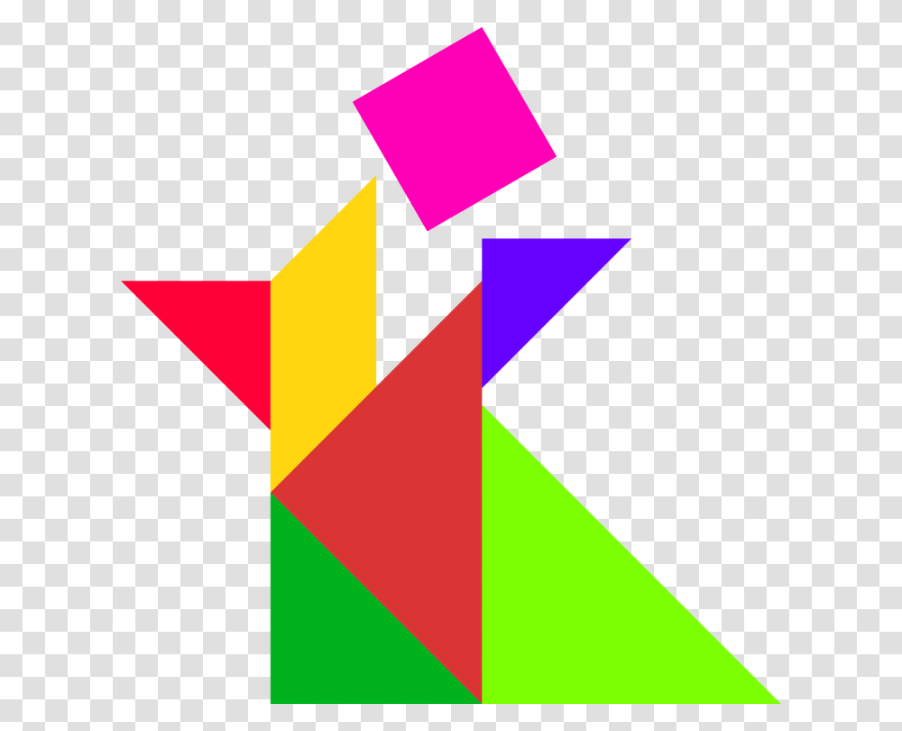 Toying With Tangrams Jigsaw Puzzles Triangle, Paper Transparent Png