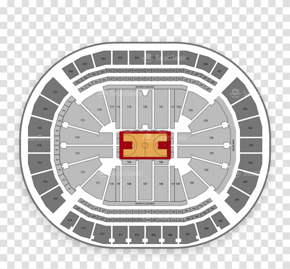 Toyota Center Section 421 Row, Building, Arena, Clock Tower, Architecture Transparent Png
